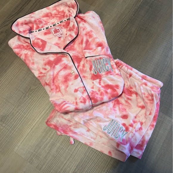 Juicy Couture Other - Juicy Couture Pink Tie Dye Pajama Set